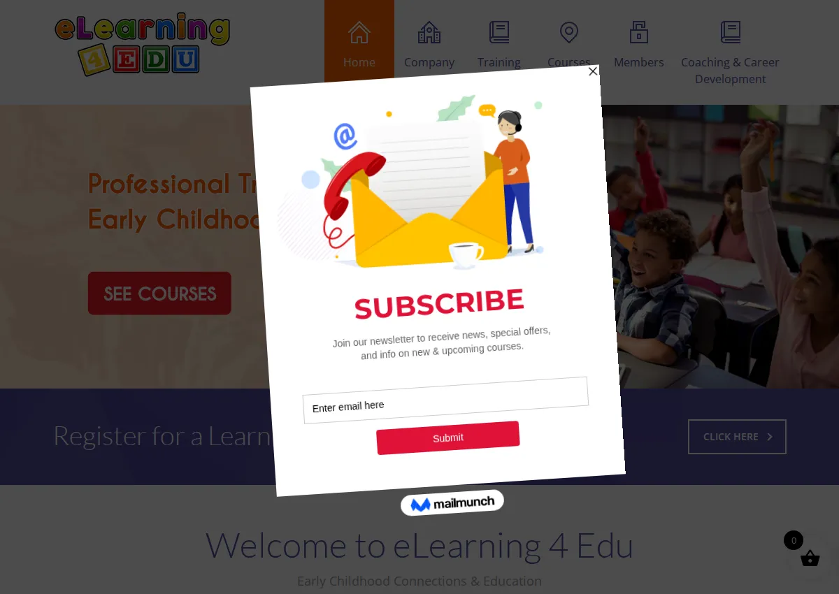 Store homepage