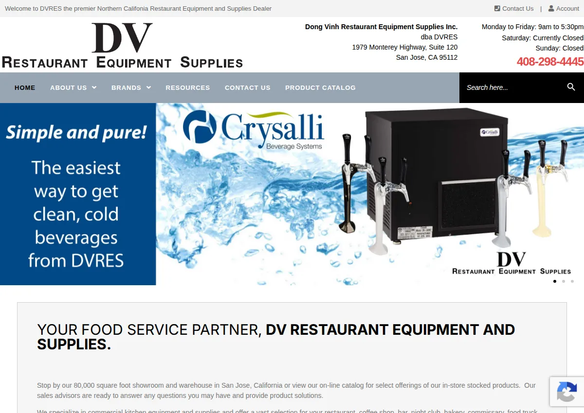 Store homepage
