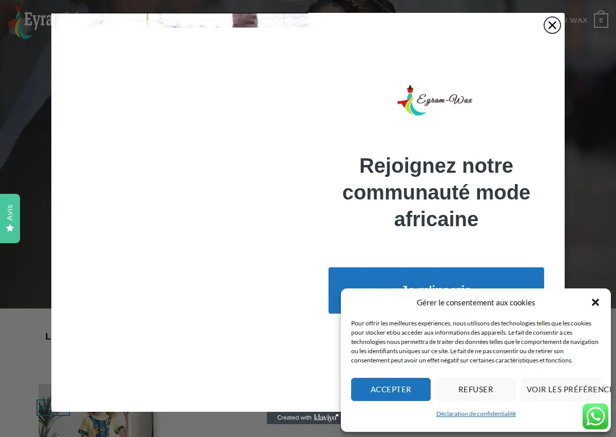 Store homepage
