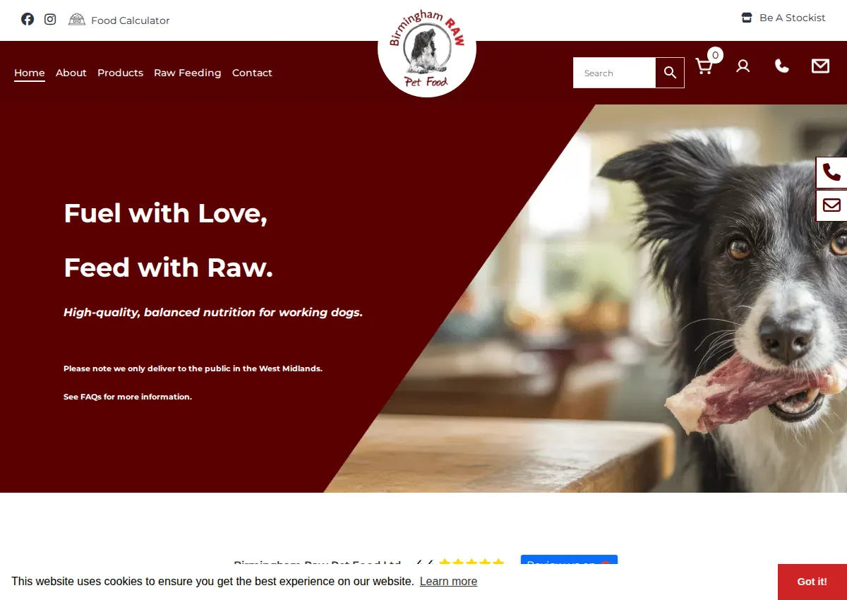 Store homepage
