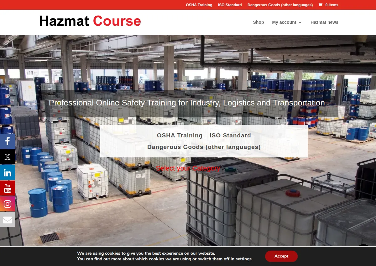 Store homepage