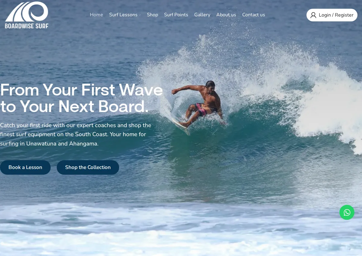 Store homepage