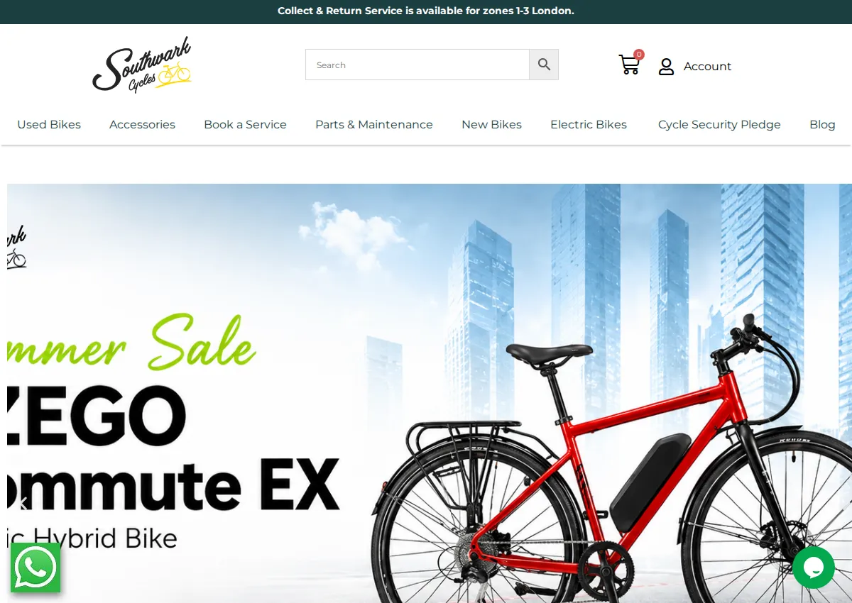 Store homepage
