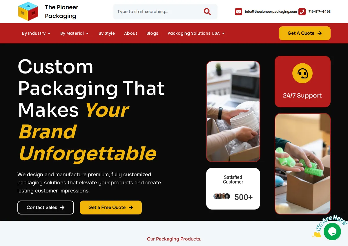 Store homepage