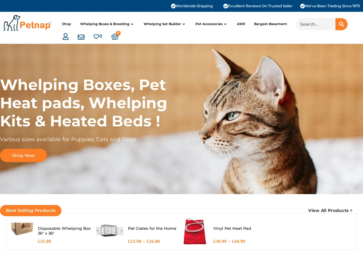 Store homepage