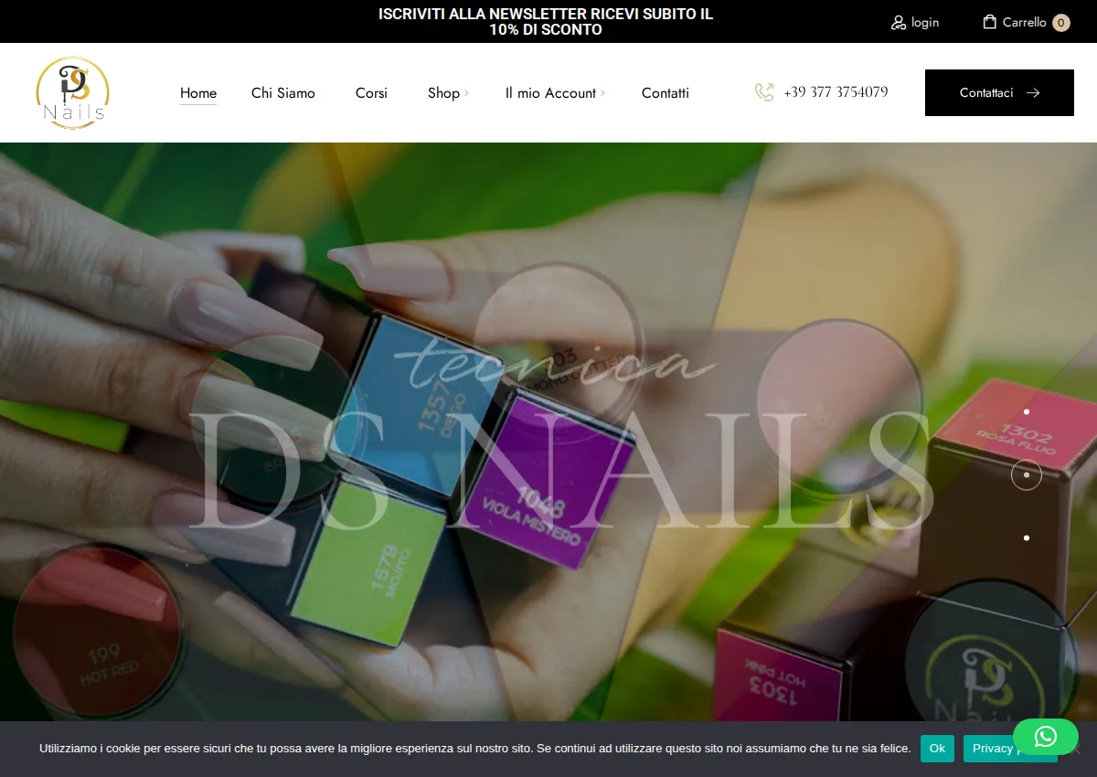Store homepage