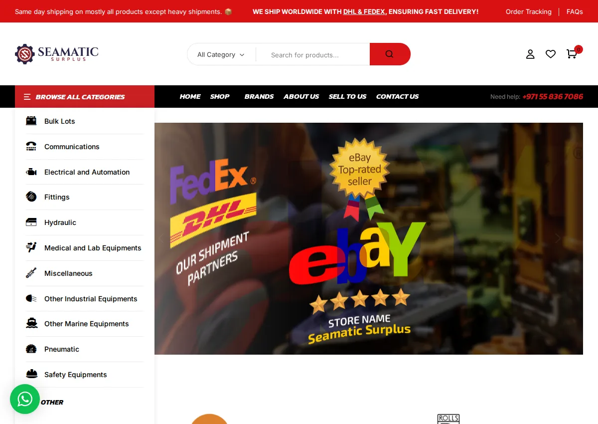 Store homepage