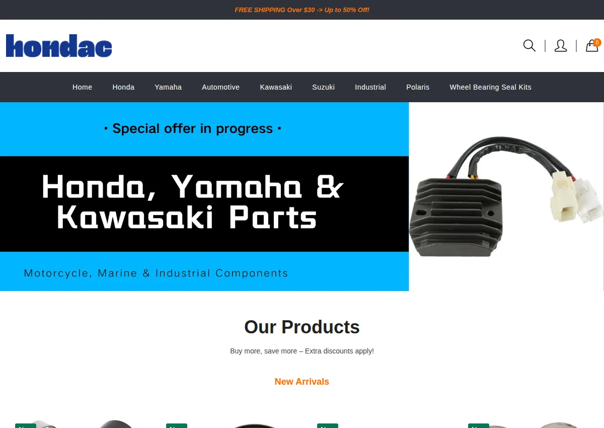 Store homepage
