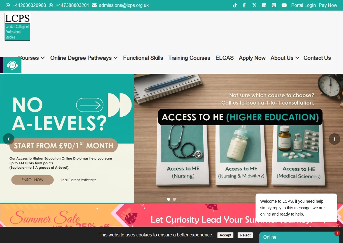 Store homepage