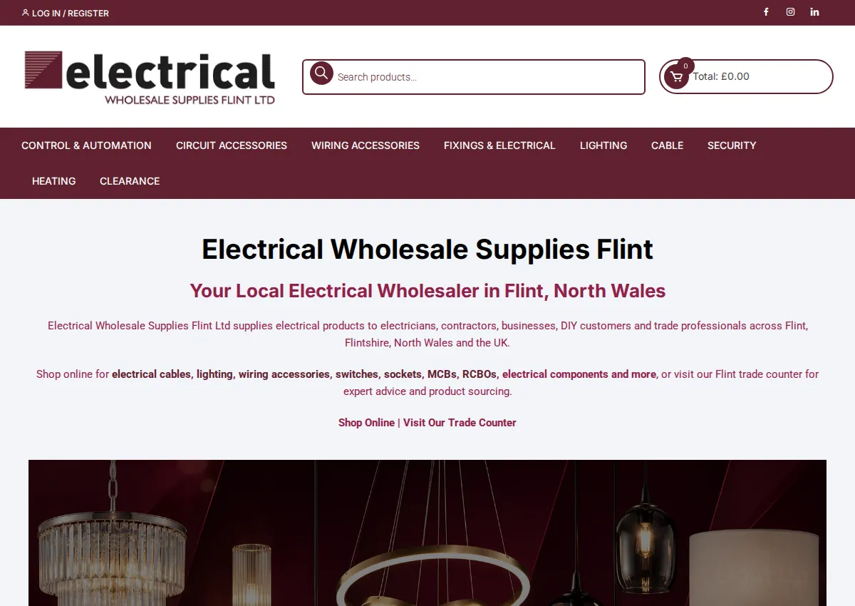 Store homepage