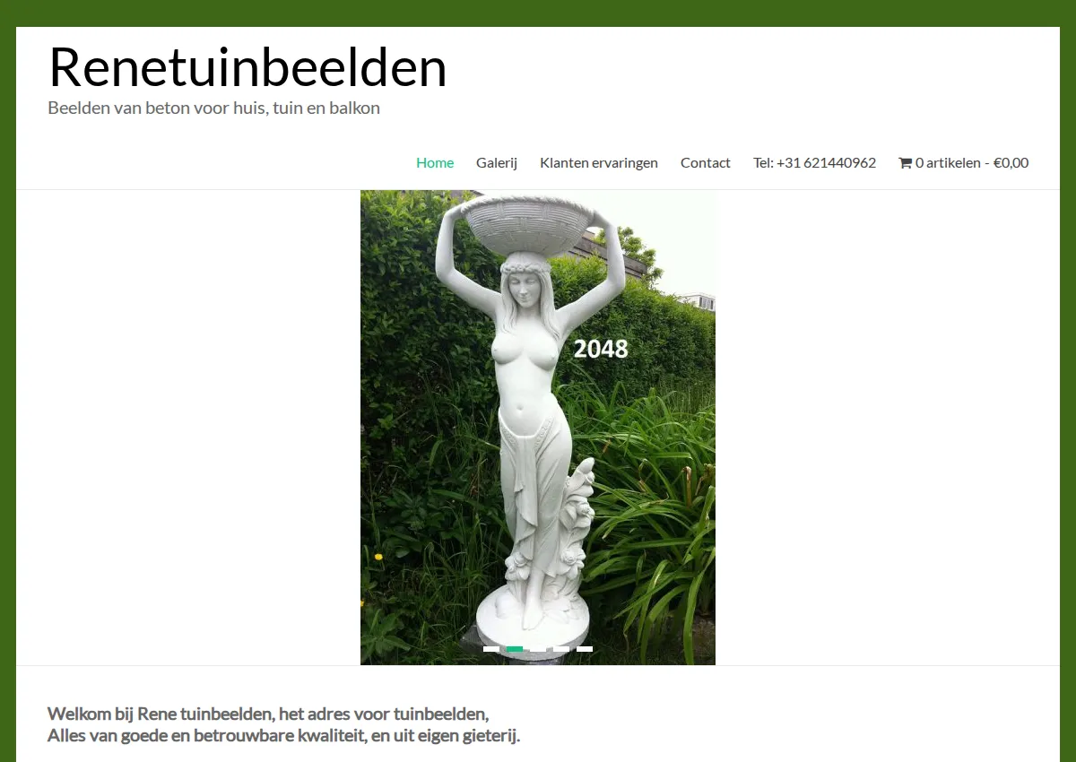 Store homepage