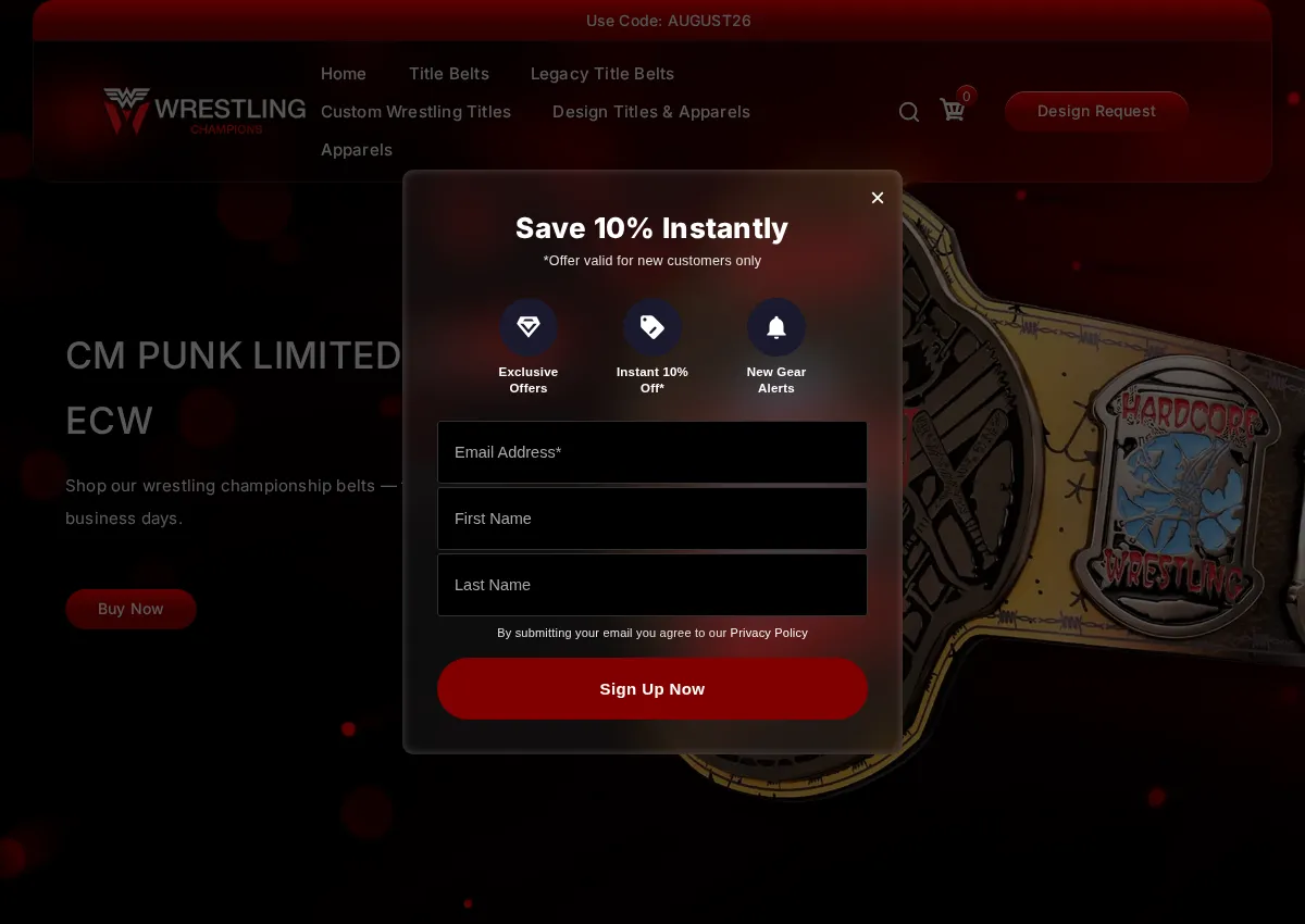 Store homepage