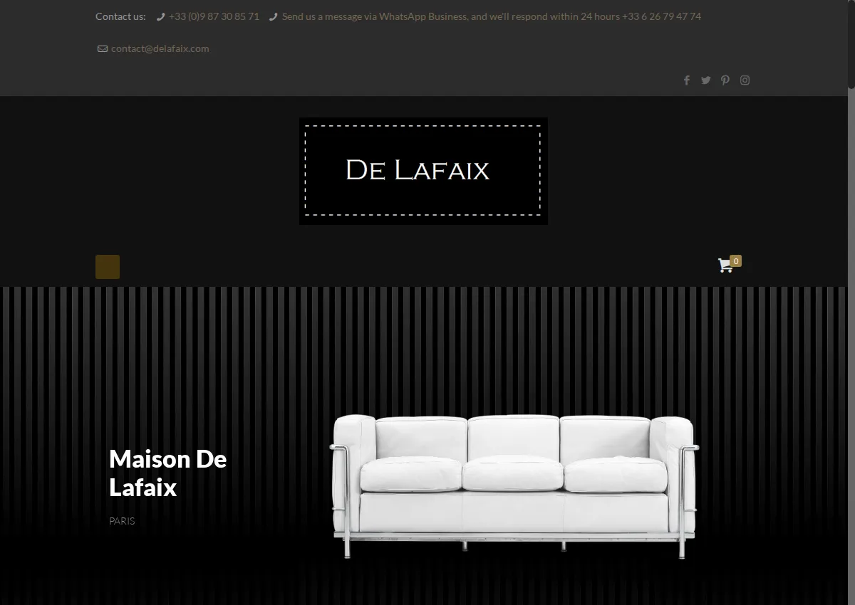 Store homepage