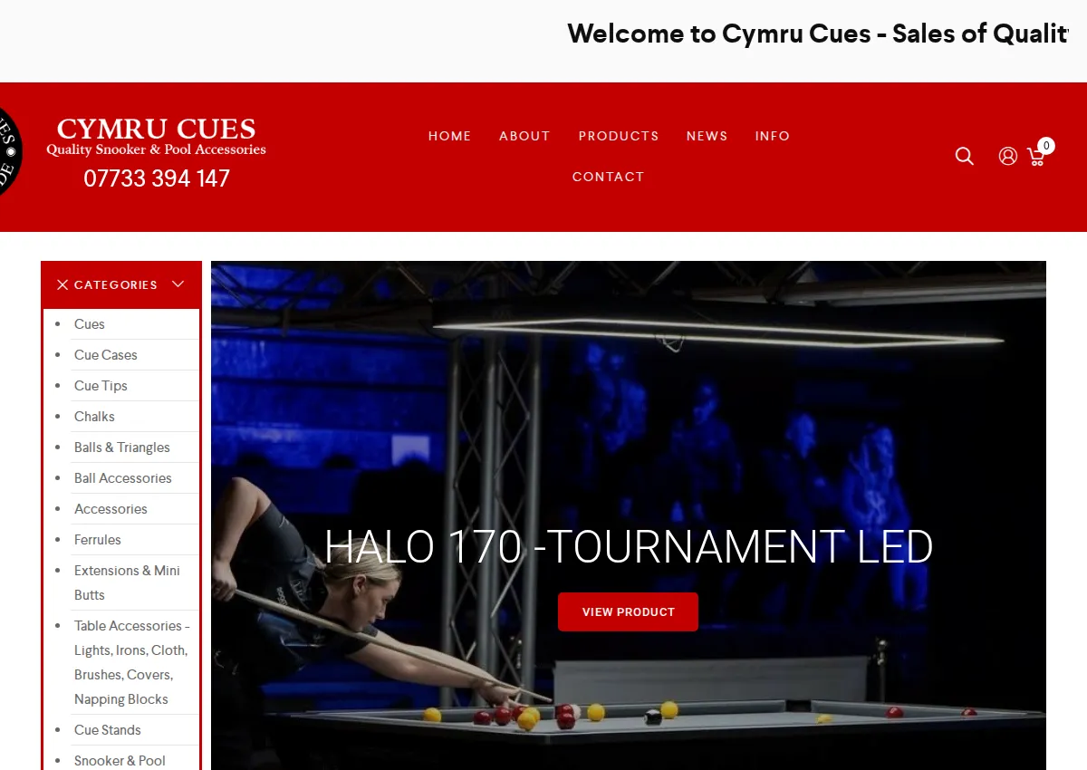Store homepage
