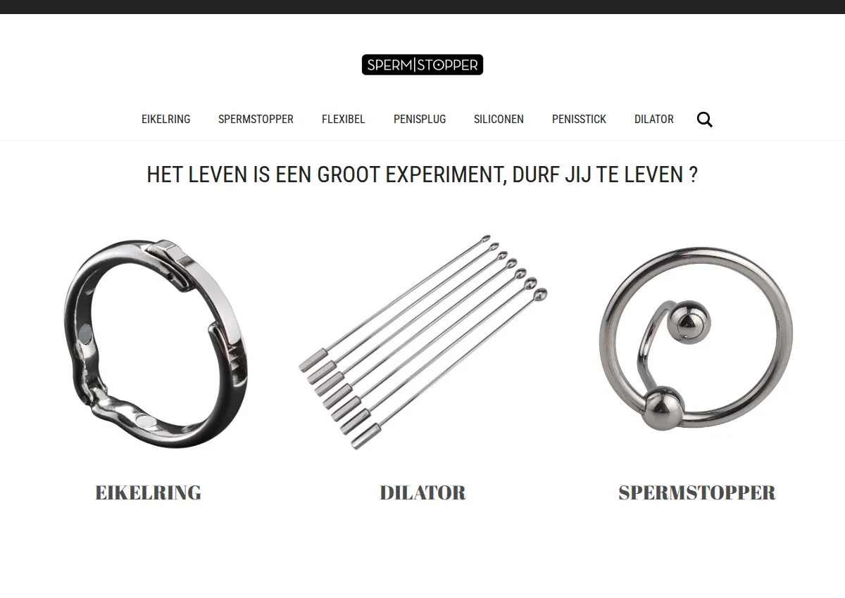 Store homepage