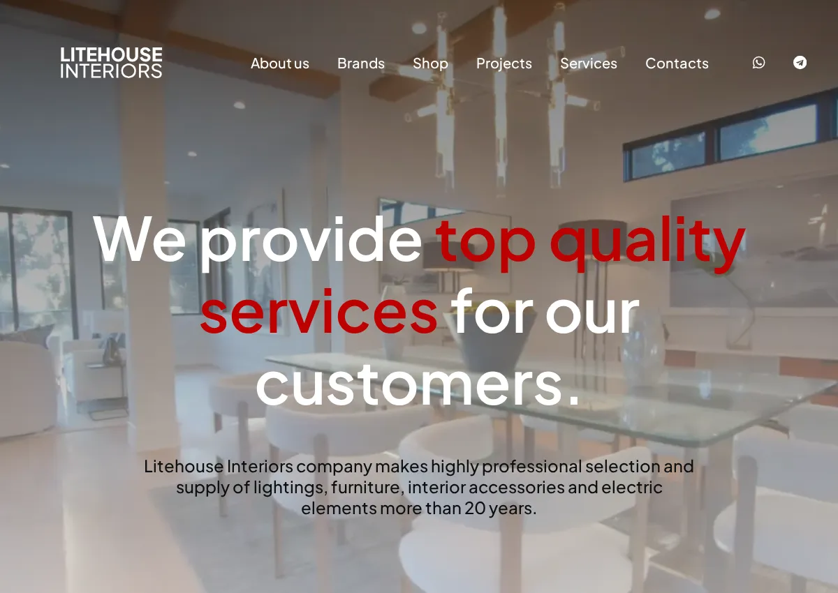 Store homepage