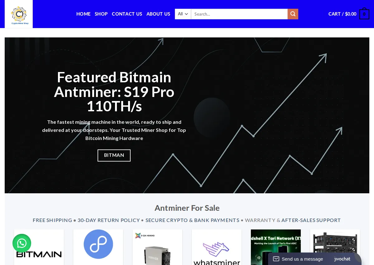 Store homepage