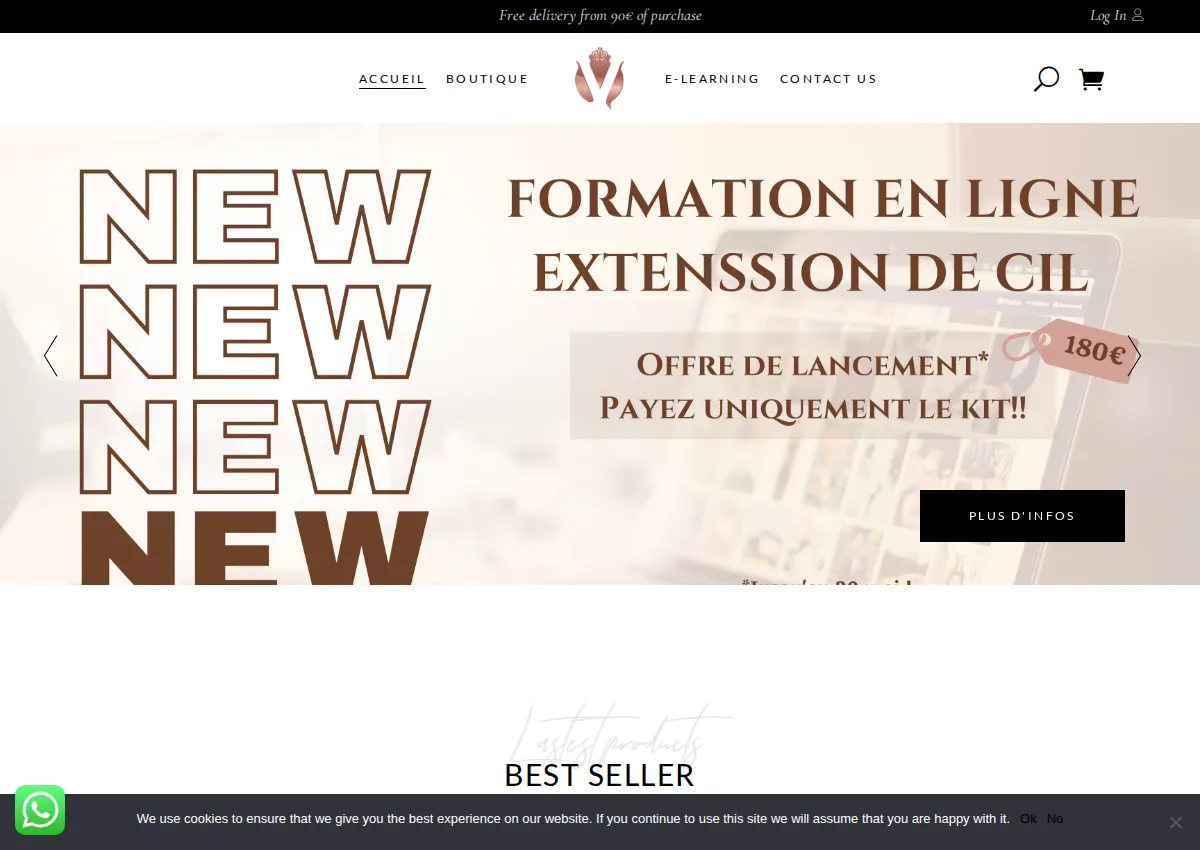 Store homepage