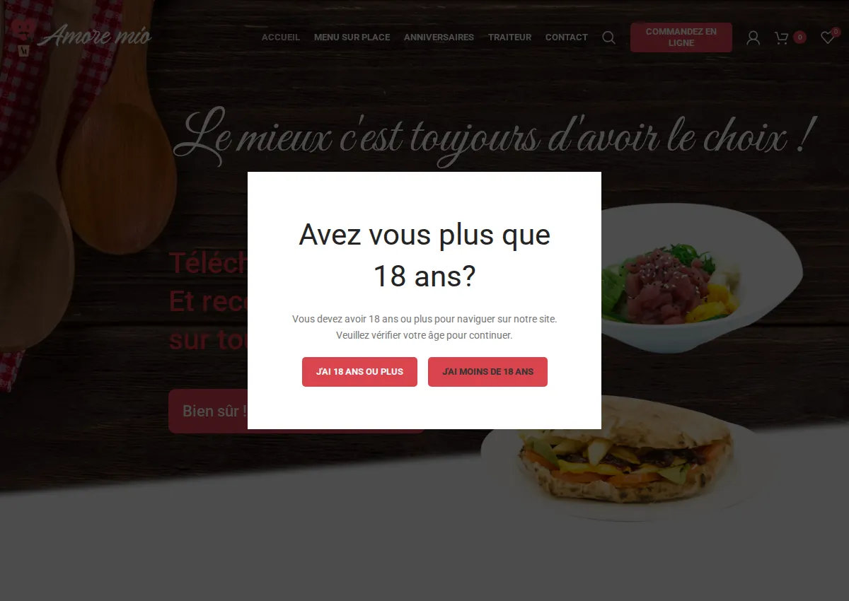 Store homepage