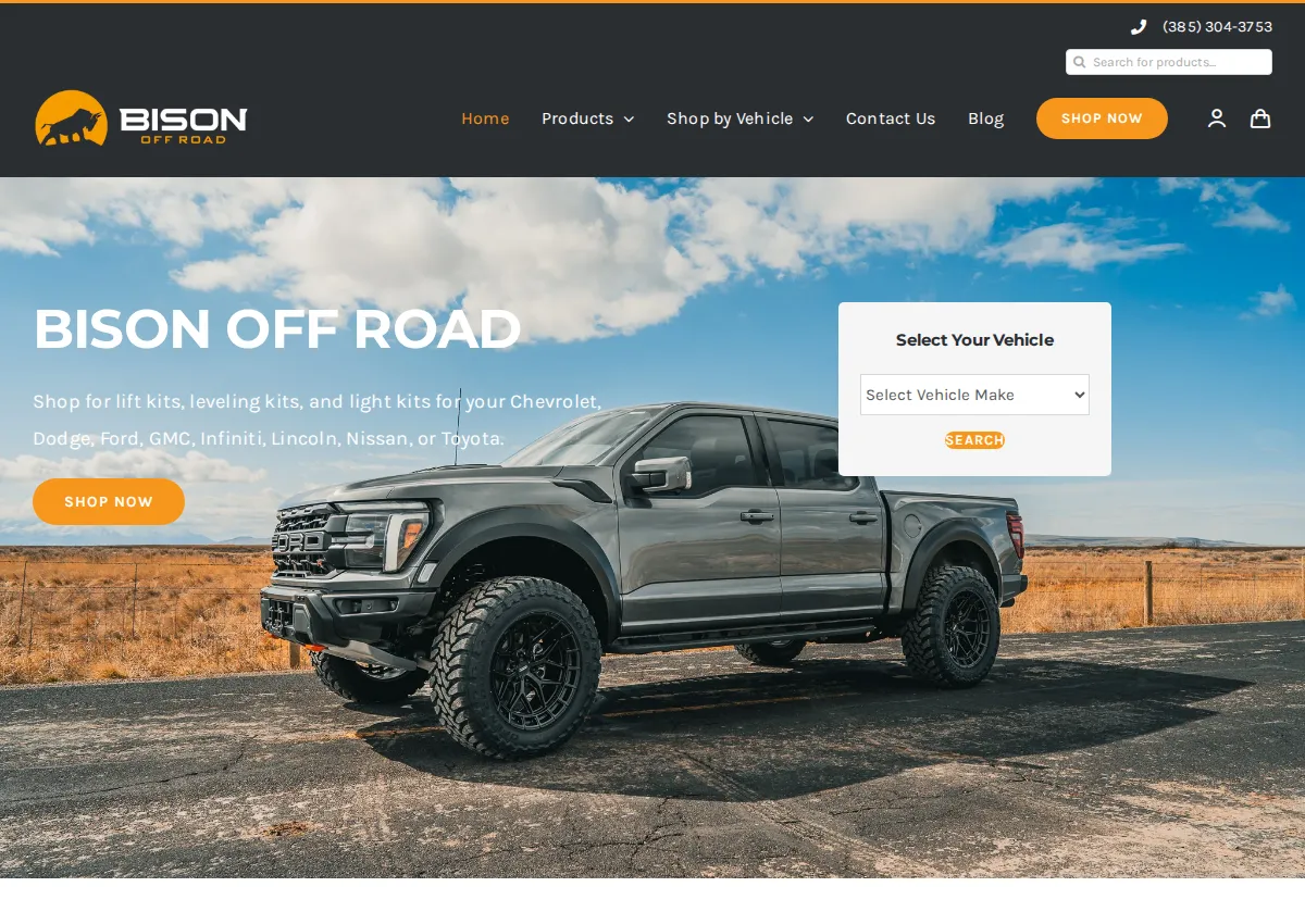 Store homepage