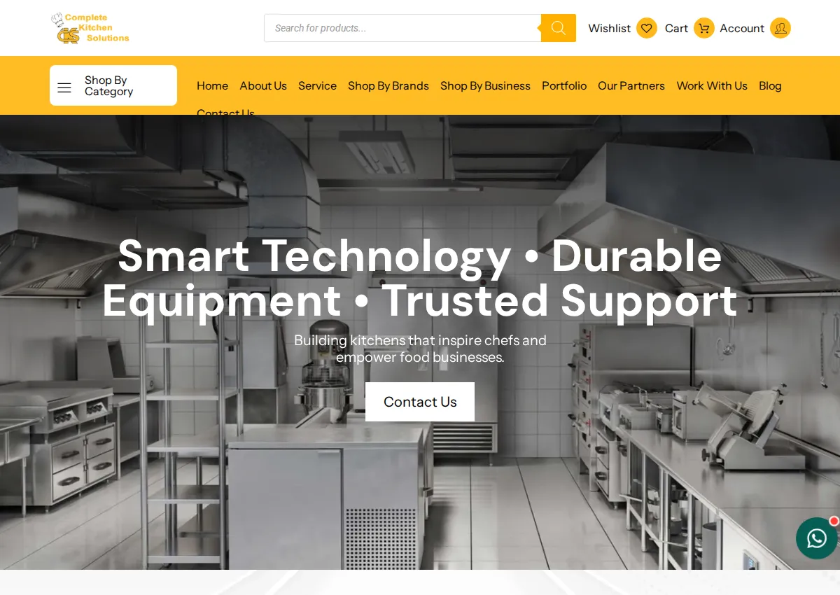 Store homepage