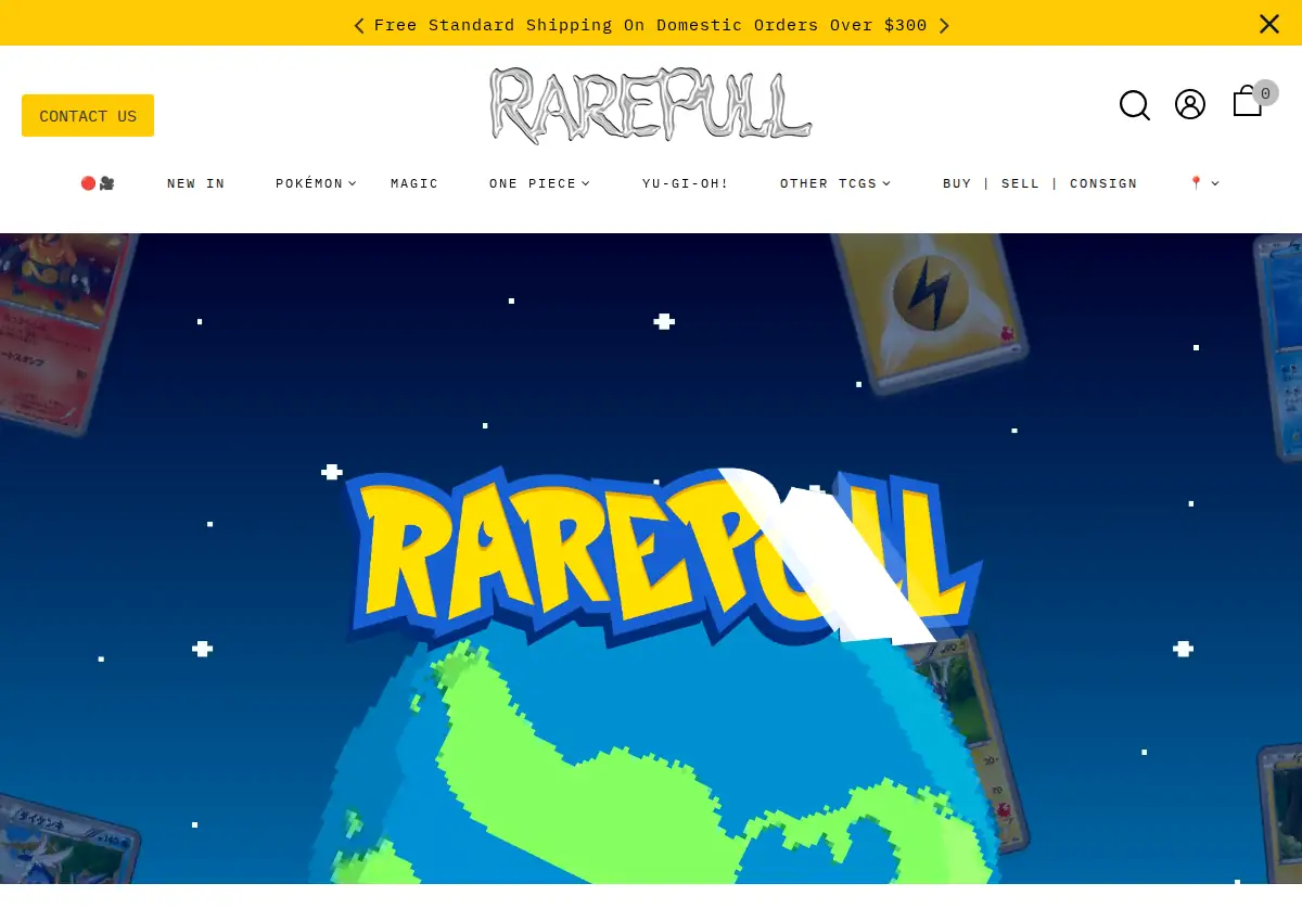 Store homepage