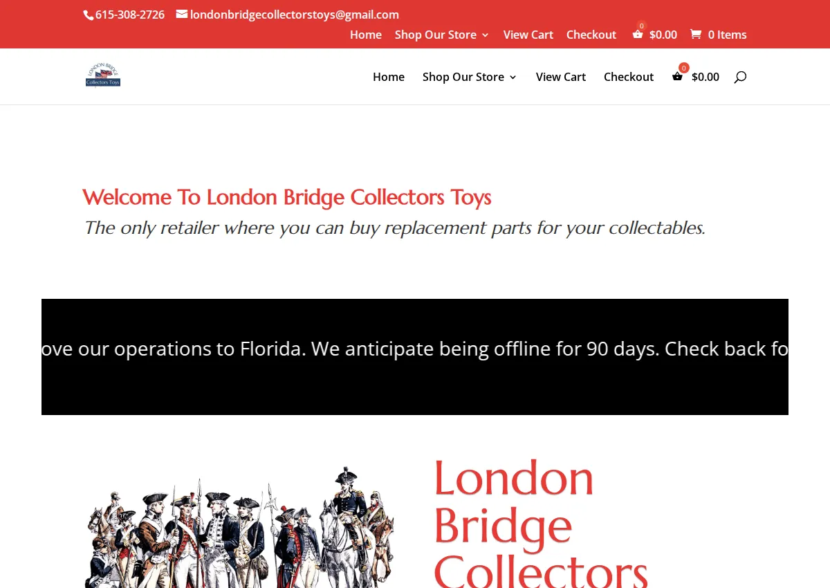 Store homepage