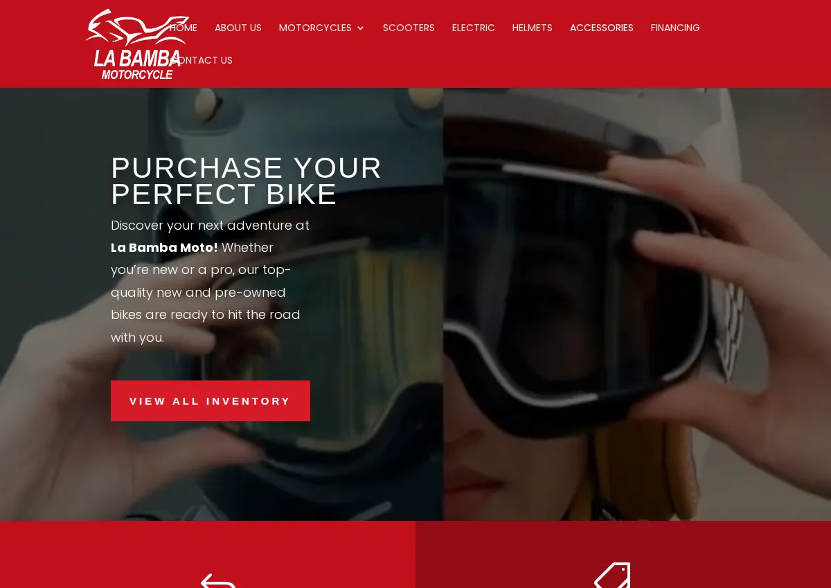 Store homepage