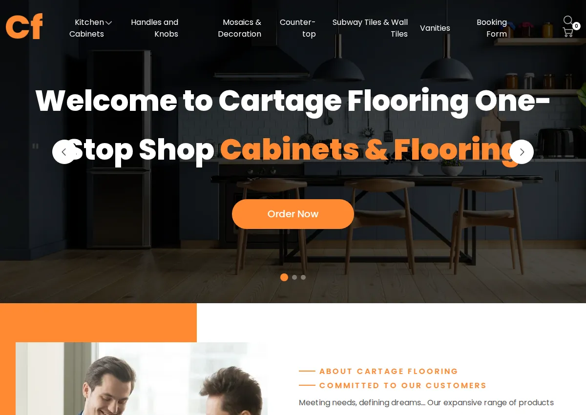 Store homepage