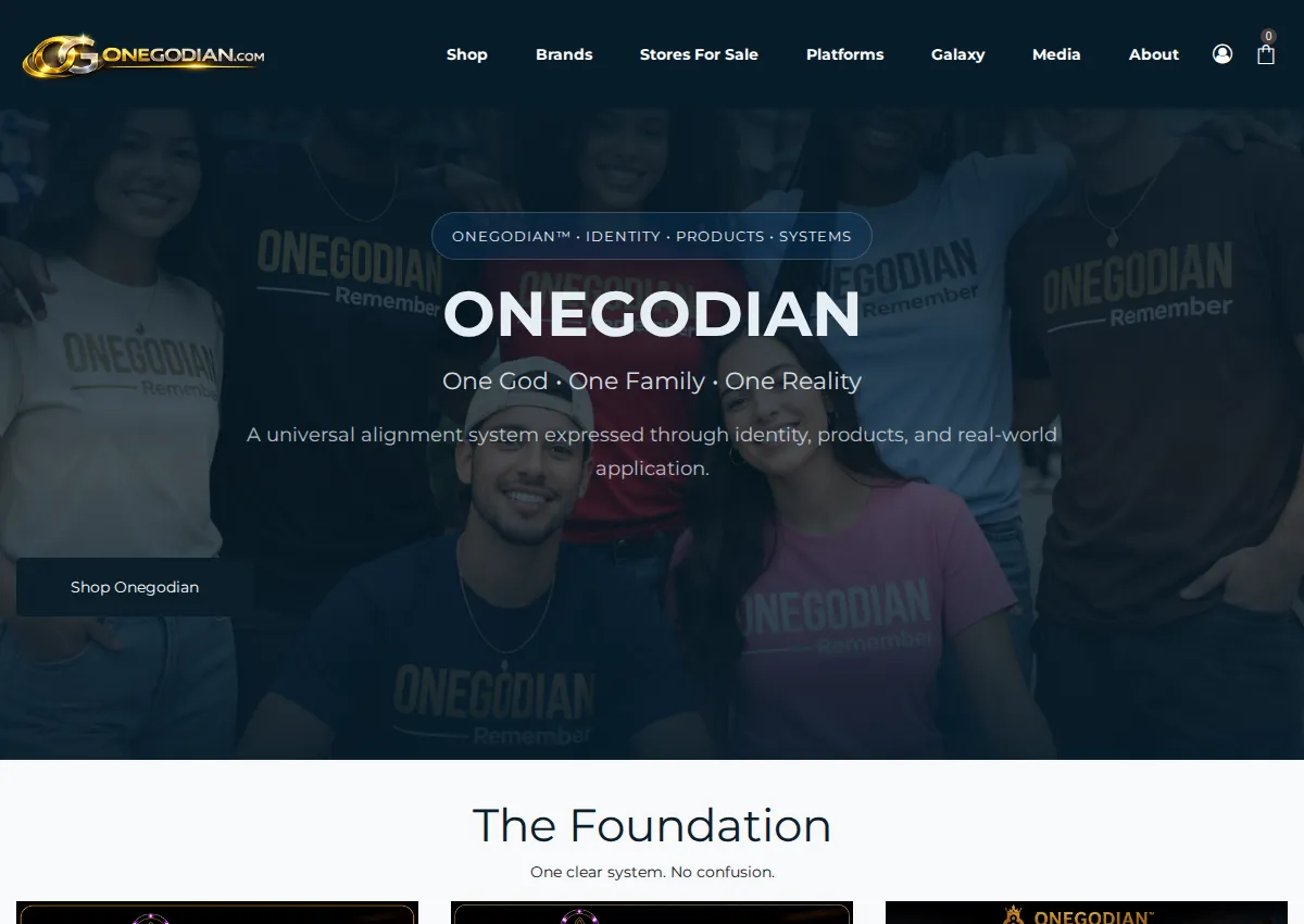 Store homepage
