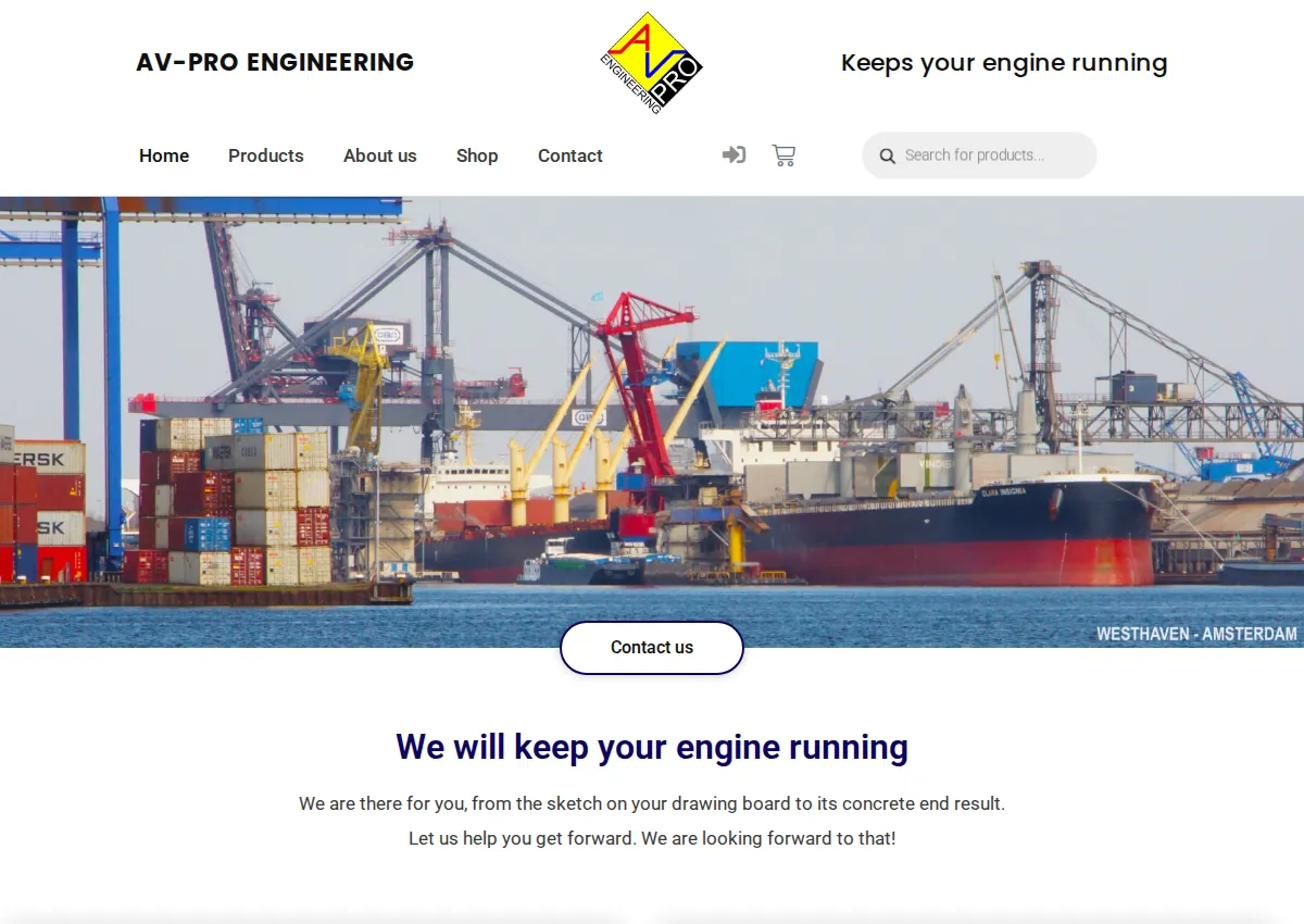 Store homepage