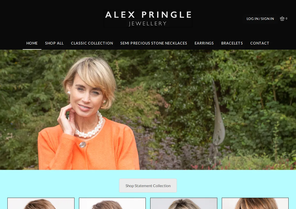 Store homepage