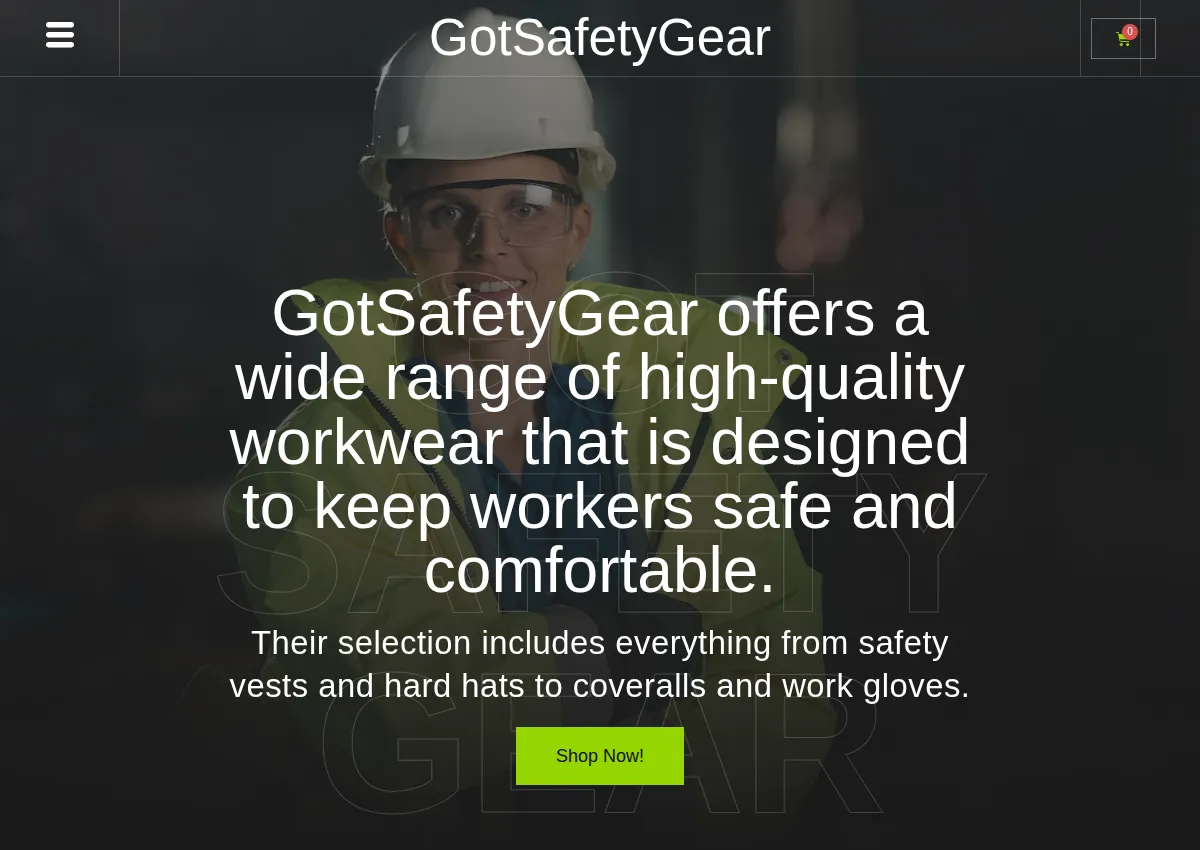 Store homepage