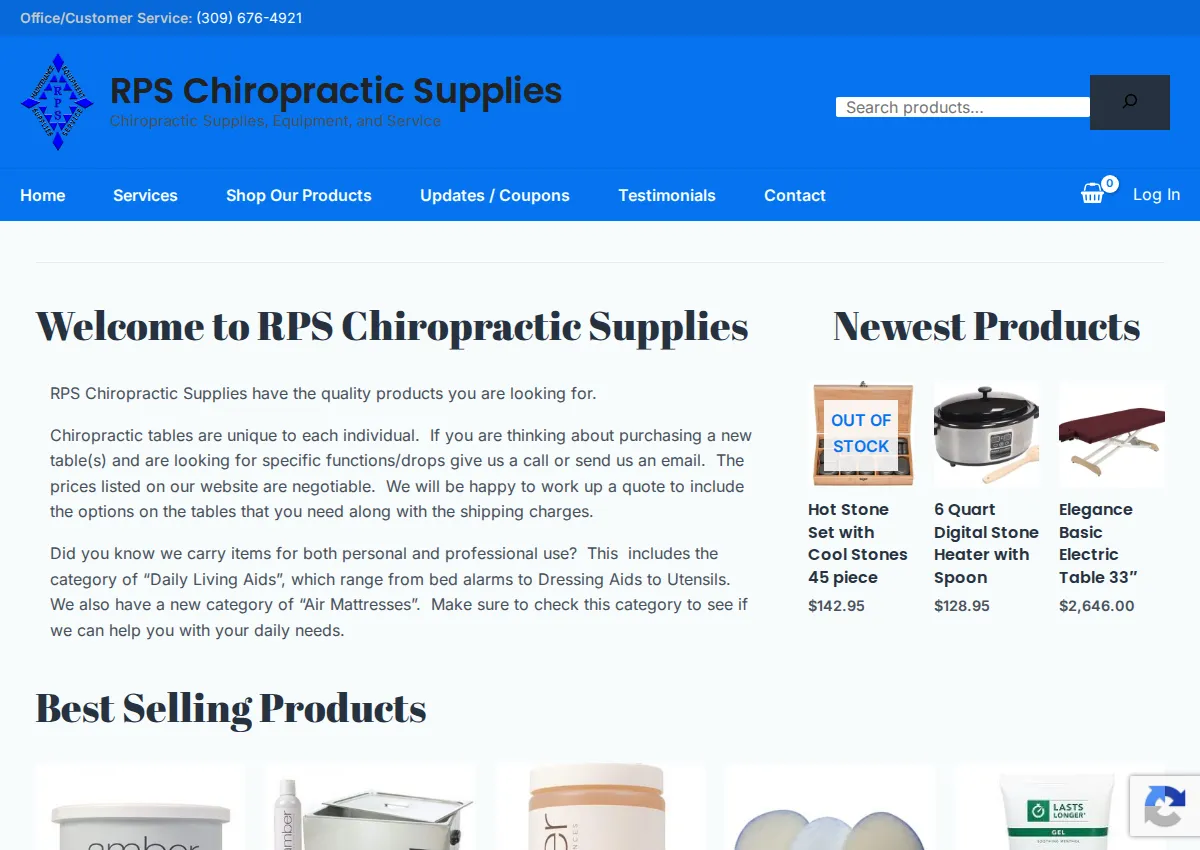 Store homepage