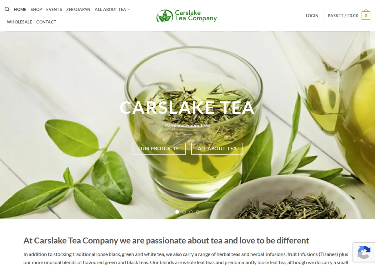 Store homepage
