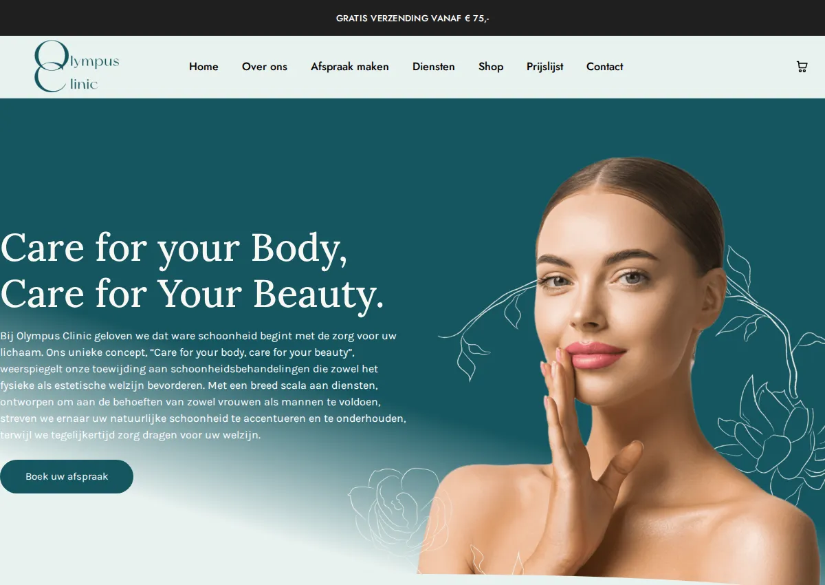 Store homepage