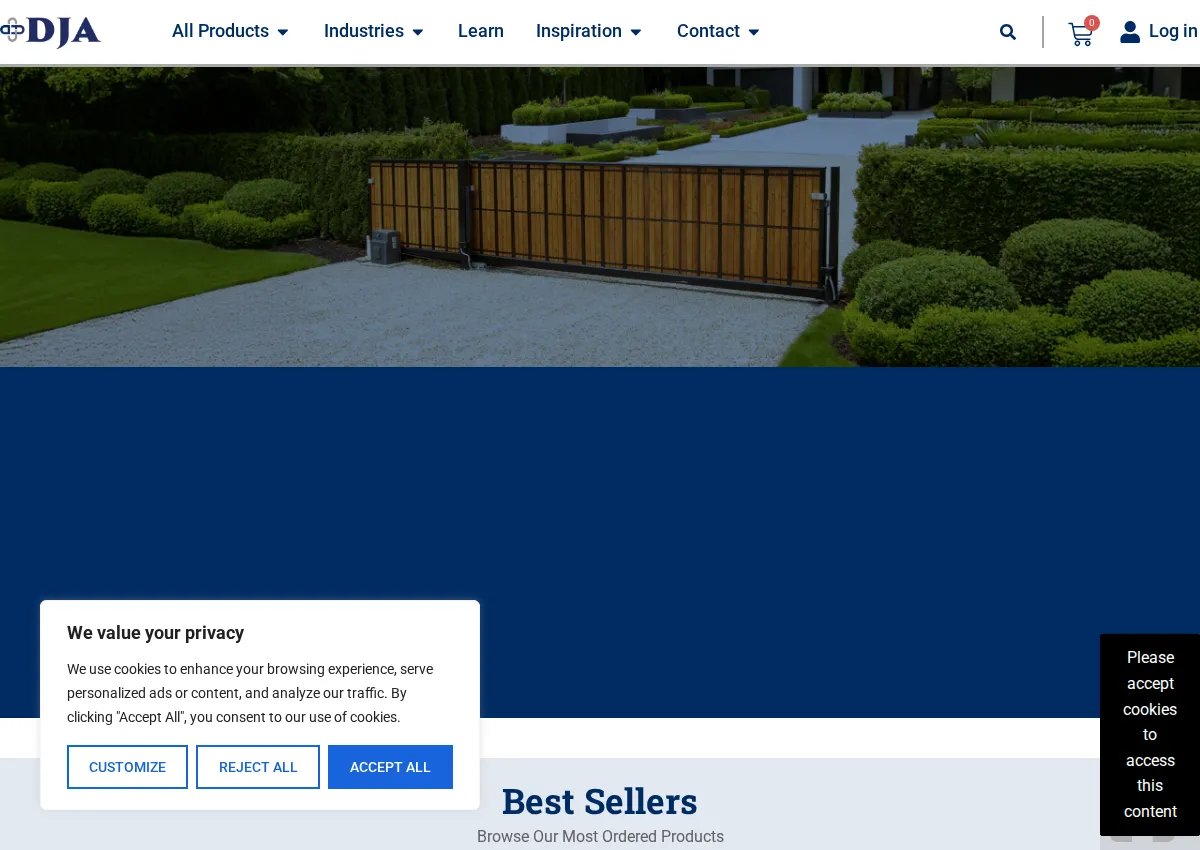 Store homepage