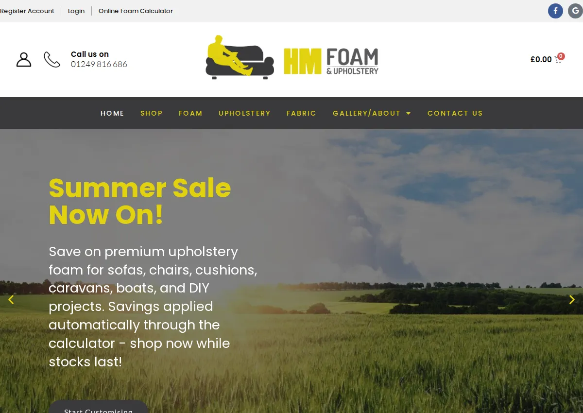 Store homepage