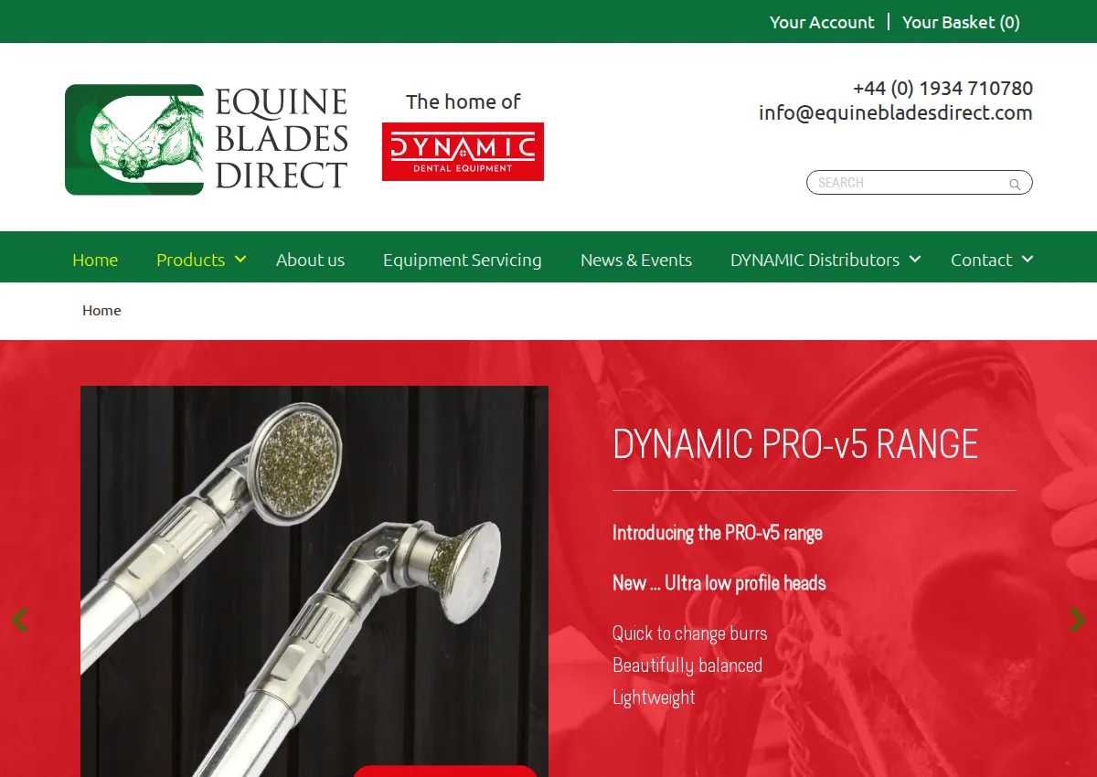 Store homepage