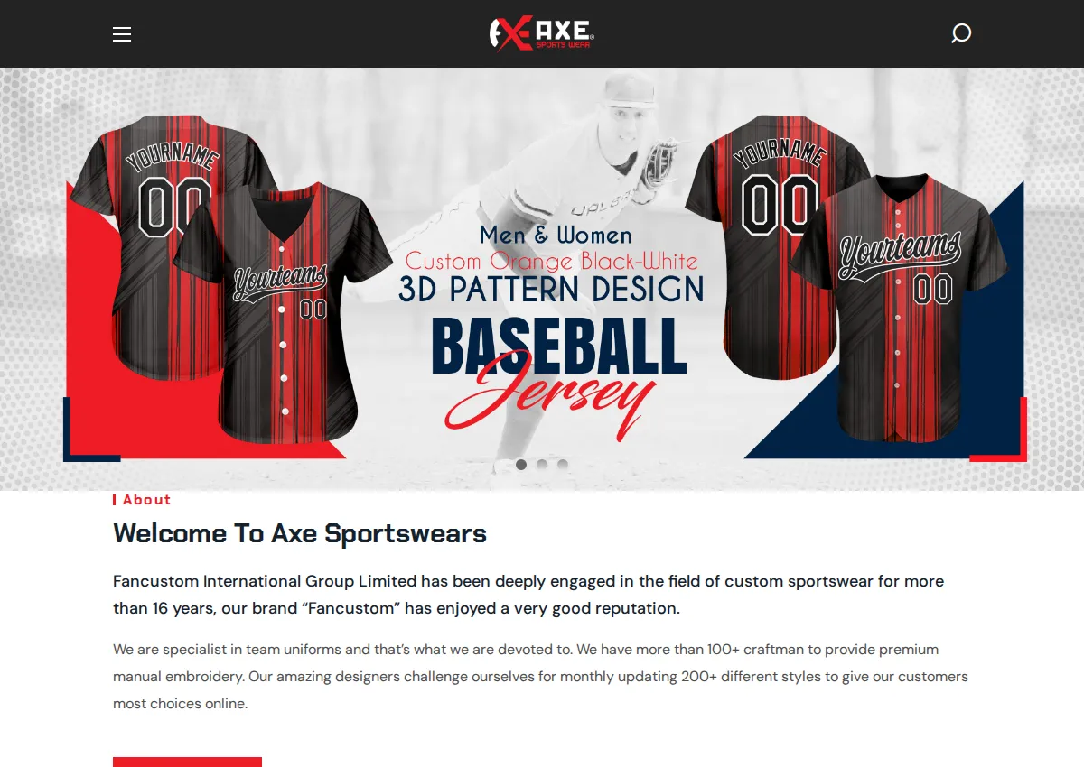 Store homepage
