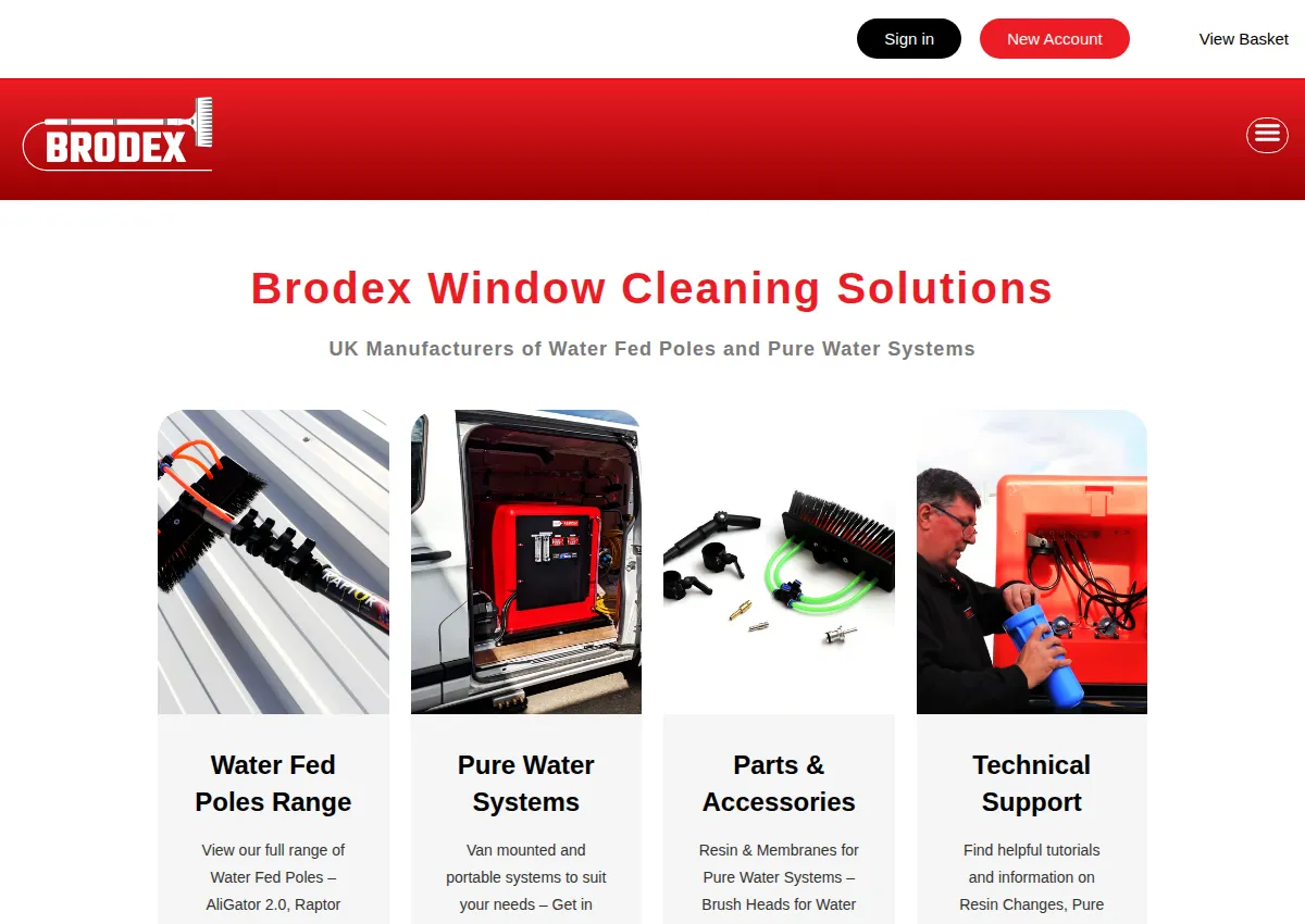 Store homepage