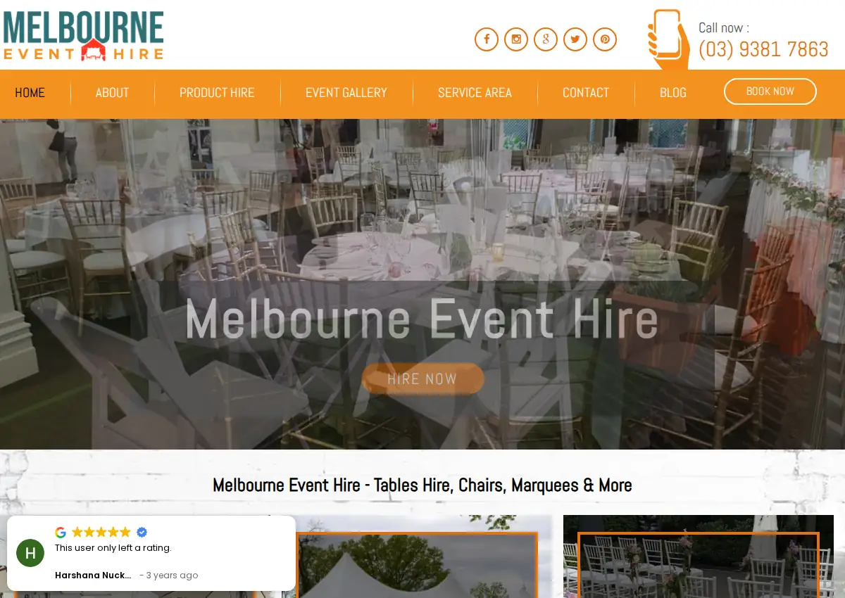 Store homepage