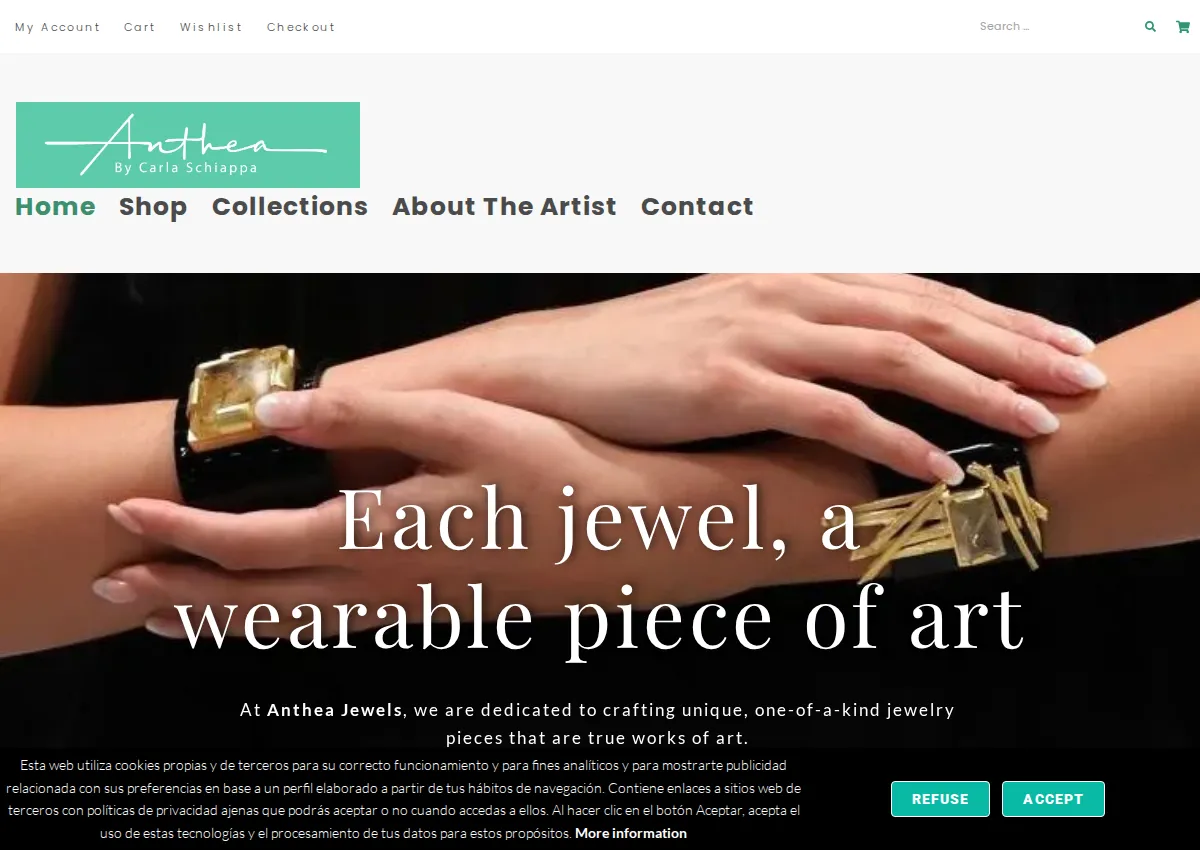 Store homepage