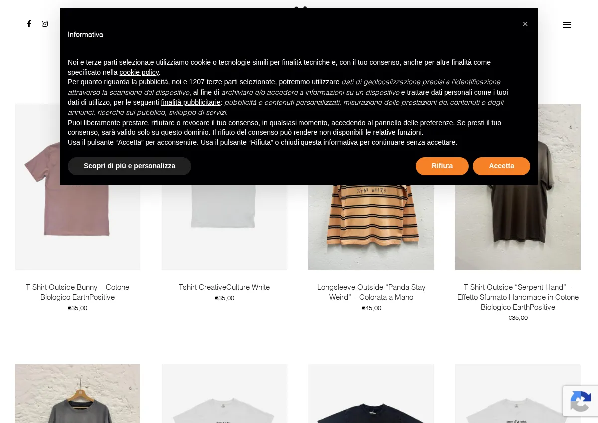 Store homepage