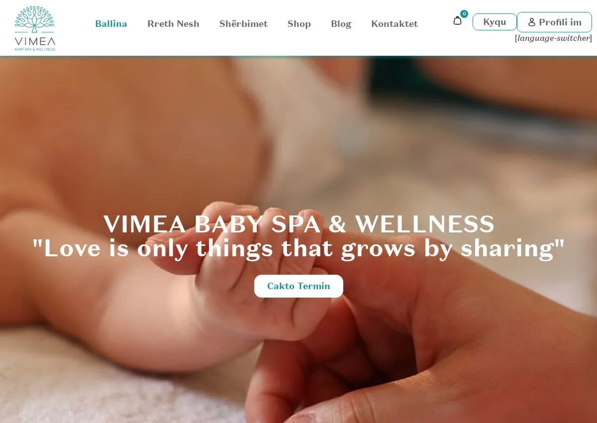 Store homepage