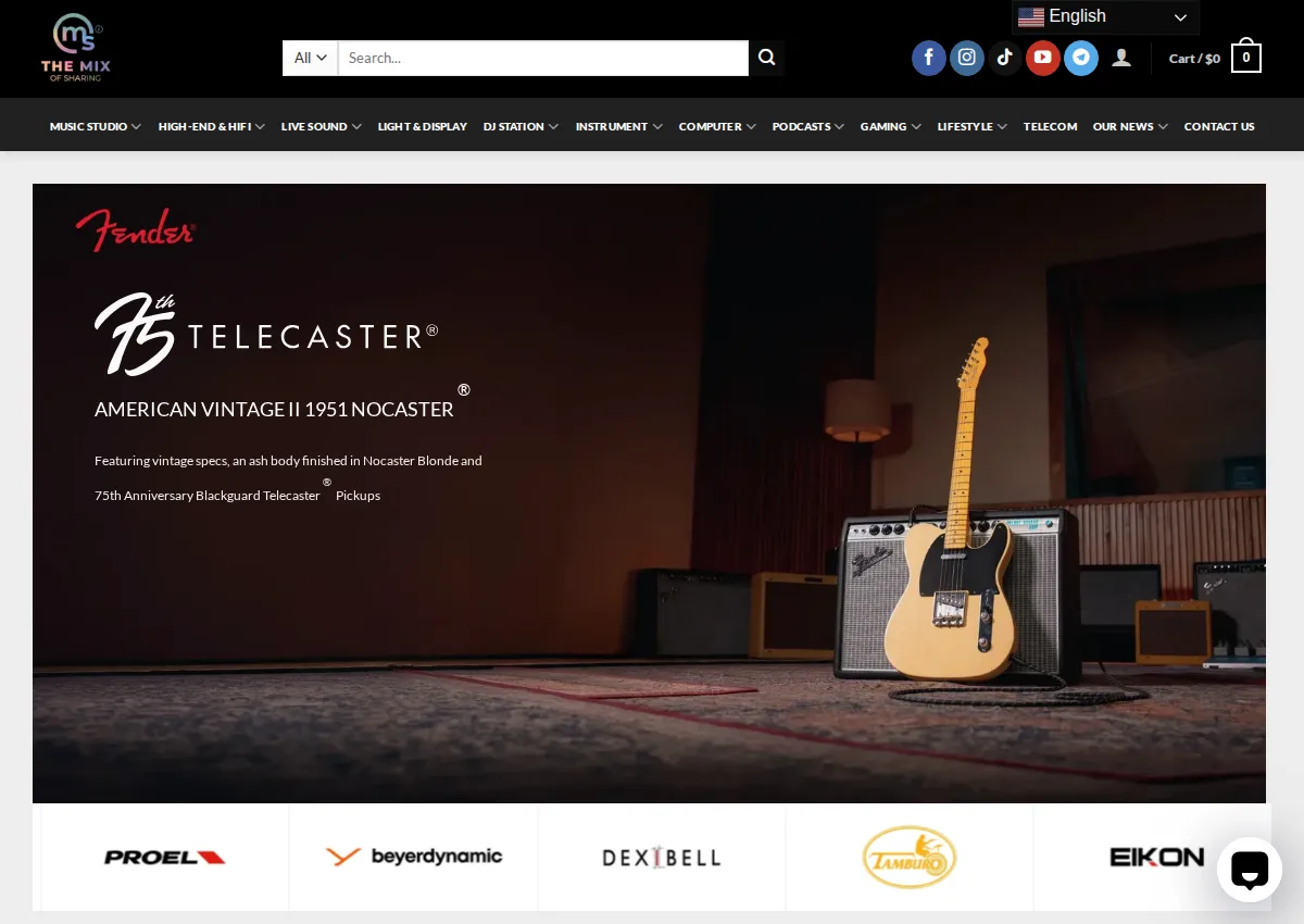 Store homepage