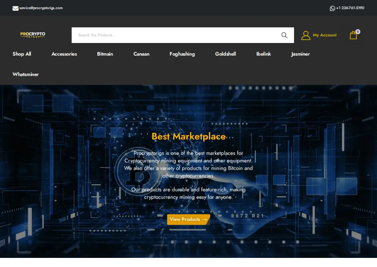Store homepage