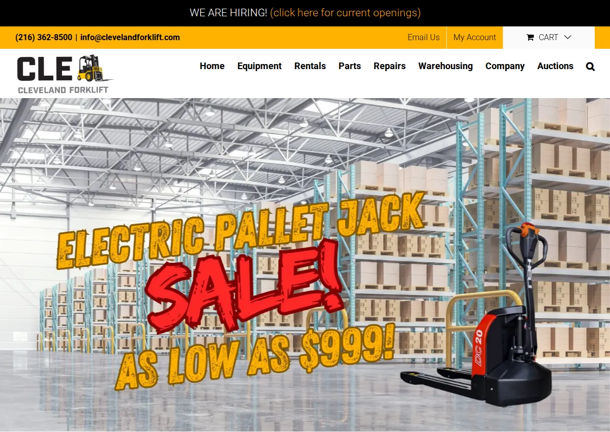 Store homepage