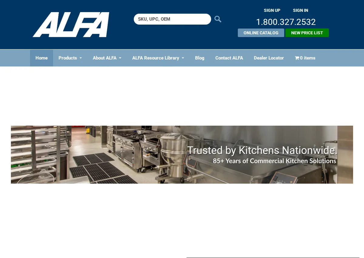 Store homepage