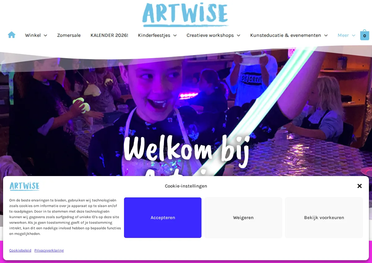 Store homepage